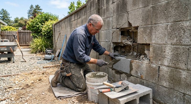 Block Wall Repair in Hampstead, MD