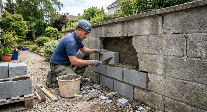 Block Wall Repair in New Oxford, PA