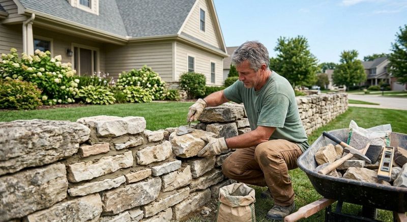 Brick Fence Repair in York, PA