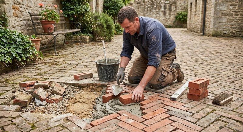 Brick Flatwork Repair in Hummelstown, PA