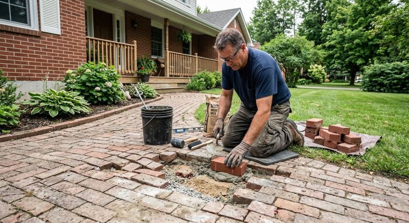 Brick Flatwork Repair in Lewisberry, PA