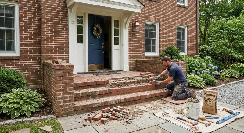 Brick Flatwork Repair in Lewisberry, PA