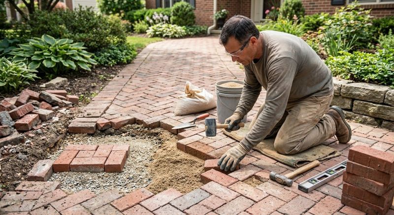 Brick Hardscape Repair in York, PA