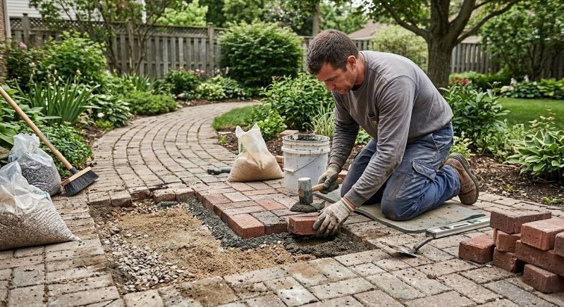 Brick Pathway Repair in York, PA