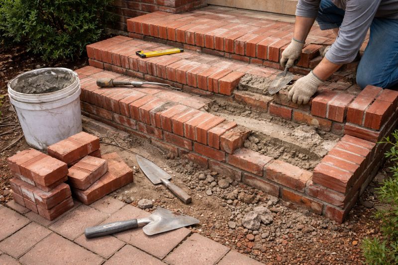 Brick Stairs Repair in Mechanicsburg, PA