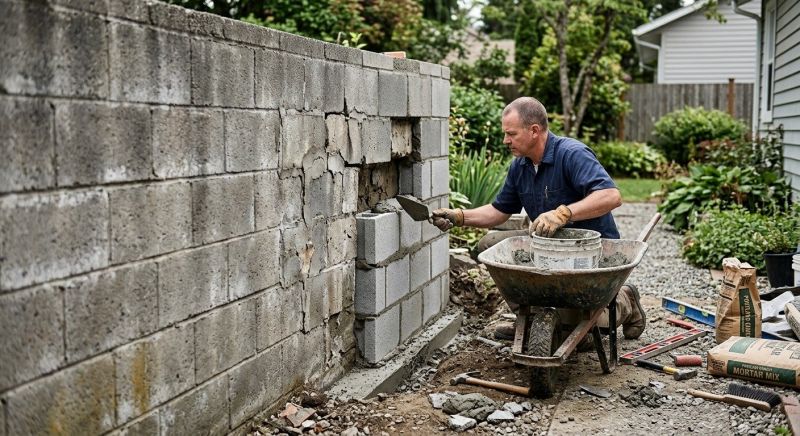 Cinder Block Repair in York, PA