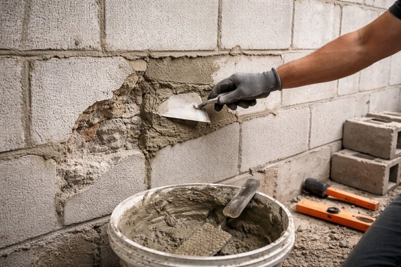 Cinder Block Wall Repair in York, PA