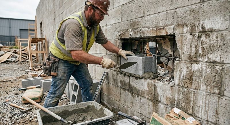 Concrete Block Repair in Hershey, PA
