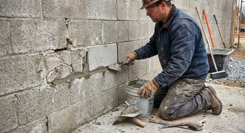 Concrete Block Repair in York, PA