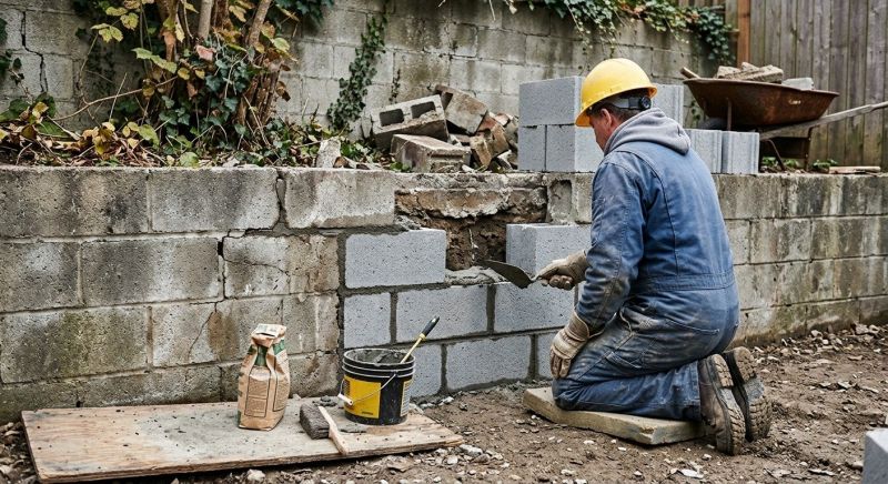 Concrete Block Repair in Mechanicsburg, PA