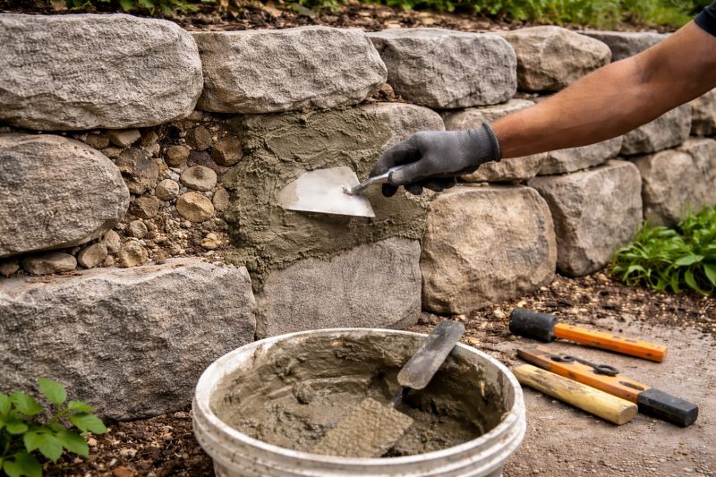 Retaining Wall Repair in Mountville, PA