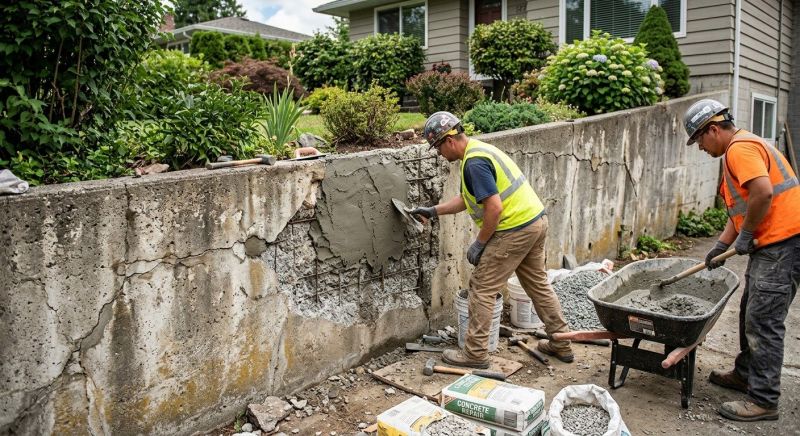 Retaining Wall Repair in New Oxford, PA