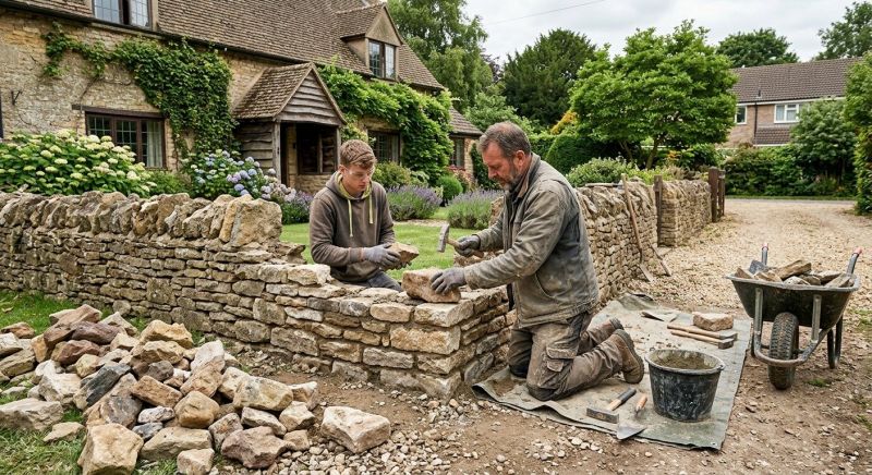Stone Wall Repair in Conestoga, PA